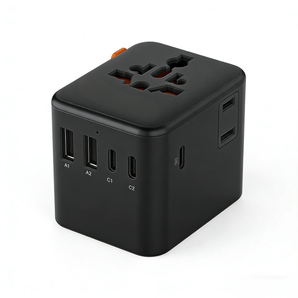 7-in-1 Universal Travel Adapter (3 USB-C + 2 USB-A) for 150+ Countries