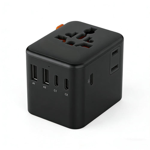 7-in-1 Universal Travel Adapter (3 USB-C + 2 USB-A) for 150+ Countries