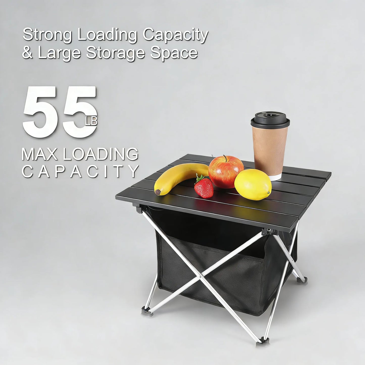 Ultralight Portable Camp Table, Aluminum with Carry Bag