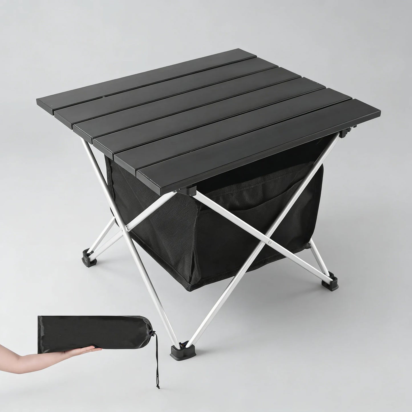 Ultralight Portable Camp Table, Aluminum with Carry Bag