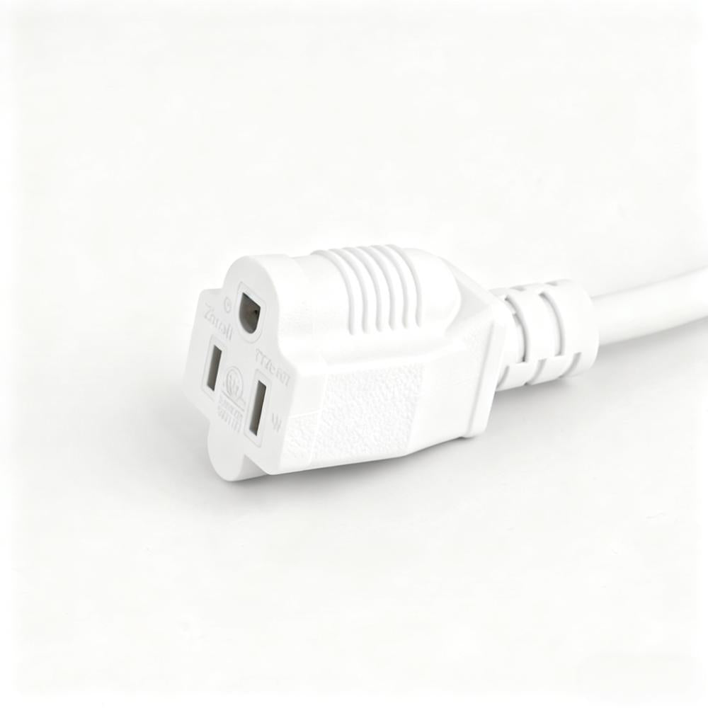 8FT Weatherproof 3-Prong Extension Cord (16AWG, 1625W Max)