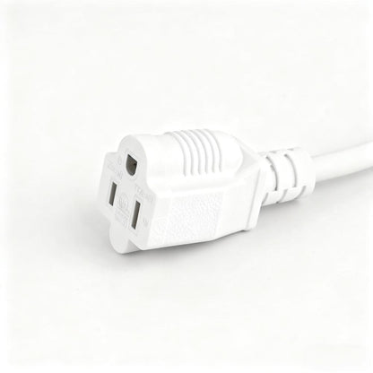 8FT Weatherproof 3-Prong Extension Cord (16AWG, 1625W Max)