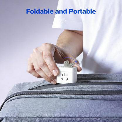 30W GaN 2-Port Charger (USB-C + USB-A) with Foldable Plug